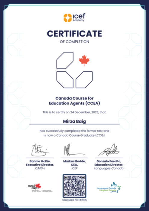 Certificates - visa 2